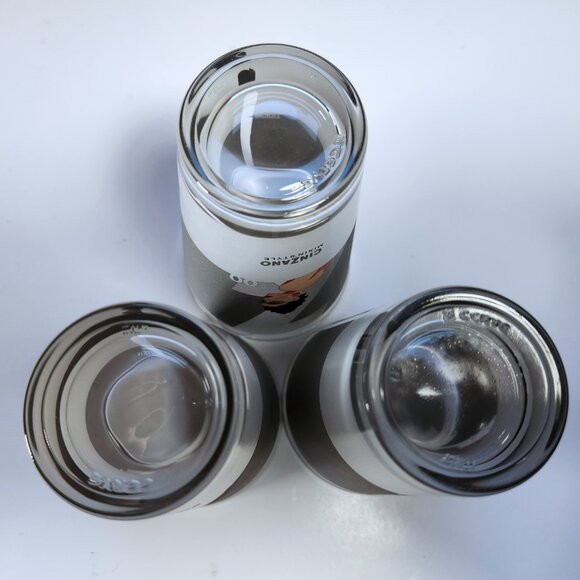 Cinzano Mixin' Style Vintage Tall Cocktail Glasses Set Of 3 Retro Vintage 1980's - Picture 7 of 11